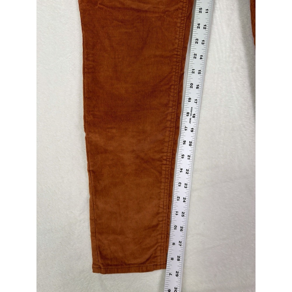New Old Navy Pants Womens 10 Orange Corduroy High Rise Rockstar Super Skinny - Picture 5 of 9